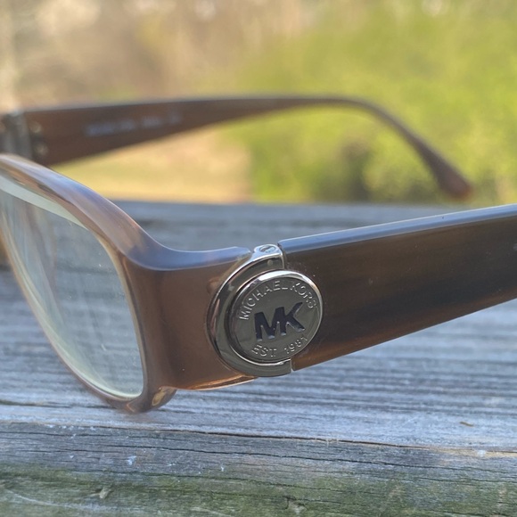 Michael Kors Brown Rectangular Glasses Frames MK Medallion 52[]15 135 - Picture 9 of 16